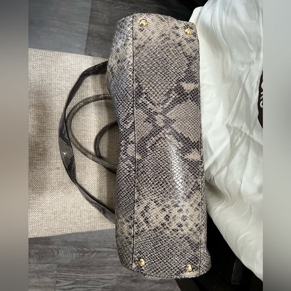 Michael Kors Python Snakeskin Hamilton Tote - Picture 6 of 10